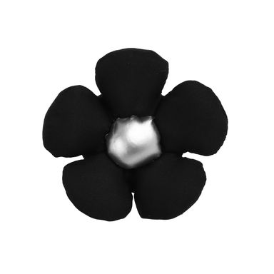 Charm Acolchado Flor Serie Minidots Negra