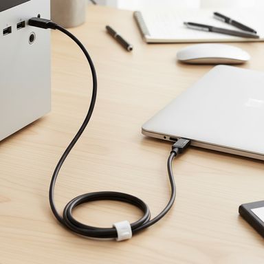 Cable de Datos de Carga Rapida Usb y Tipo C Serie Macaron Negro