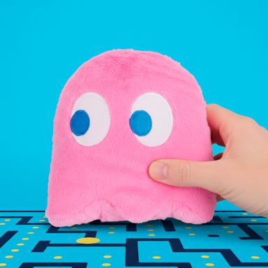 Peluche 8In Pinky Ghost Rosa Serie Pac Man