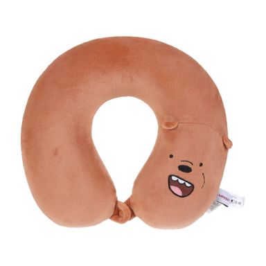 Almohada de viaje con memoria Grizzly We Bare Bears, Mediana, Café