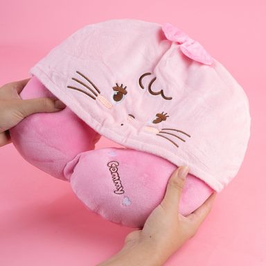 Almohada de Viaje para el Cuello con Capucha Serie Mikko Cammy