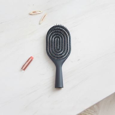 Cepillo para el Cabello con Ventilacion Grande Serie Miniso Gris Oscuro
