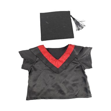 Conjunto de Graduacion para Peluche Serie Make a Friend Negro y Rojo