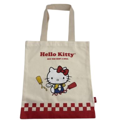 Bolsa de Compras Hello Kitty Retro Dinner Sanrio Blanca