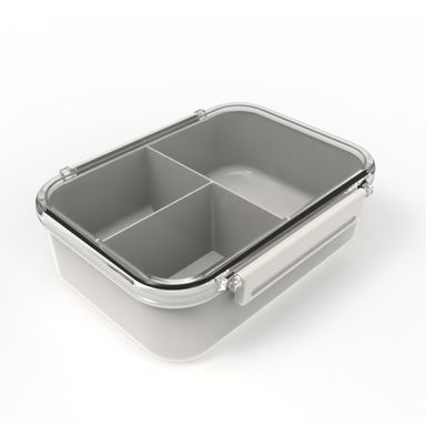 Contenedor de Alimentos con Compartimentos Serie Miniso Gris