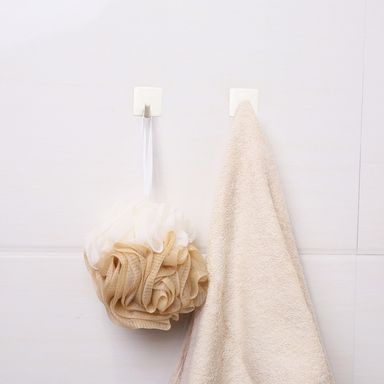 Ganchos Adhesivos Pequeños Cuadrados Serie Miniso Blancos