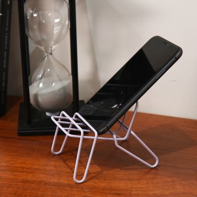 Soporte para Telefono en Forma de Silla Serie Macaron Lila
