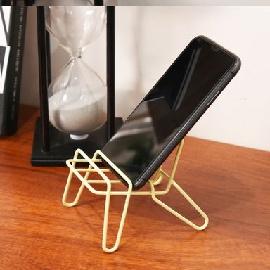 Soporte para Telefono en Forma de Silla Serie Macaron Amarillo
