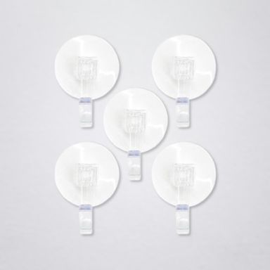 Ganchos Adhesivos Transparentes con Ventosa Serie Miniso