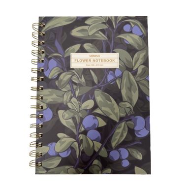 Libreta de Tapa Dura Arollada Serie Miniso Azul