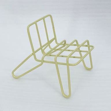 Soporte para Telefono en Forma de Silla Serie Macaron Amarillo
