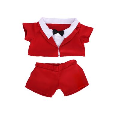 Conjunto de Traje para Peluche Serie Make a Friend Rojo
