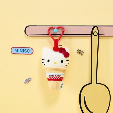 Llavero Hello Kitty Retro Dinner Cono de Helado Serie Sanrio