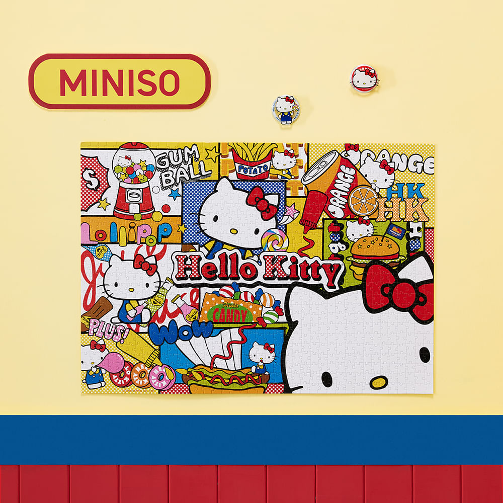 Rompecabezas de 1000 Hello Kitty Retro Dinner Piezas Serie Sanrio - Miniso