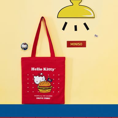 Bolsa de Compras Hello Kitty Retro Dinner Sanrio Roja