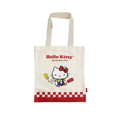 Bolsa de Compras Hello Kitty Retro Dinner Sanrio Blanca