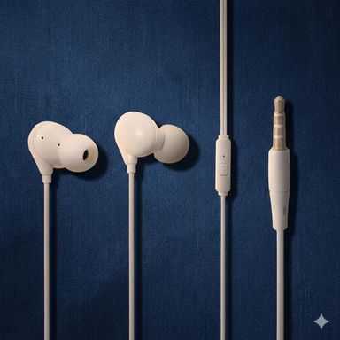 Audifonos Entrada Tipo Jack Serie Miniso Blanco