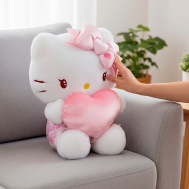 Peluche Sentada con Corazon Hello Kitty Valentines Day Serie Sanrio Sanrio