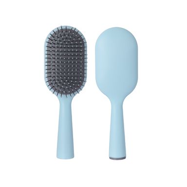 Cepillo Acojinado de Mango Largo para el Cabello Azul