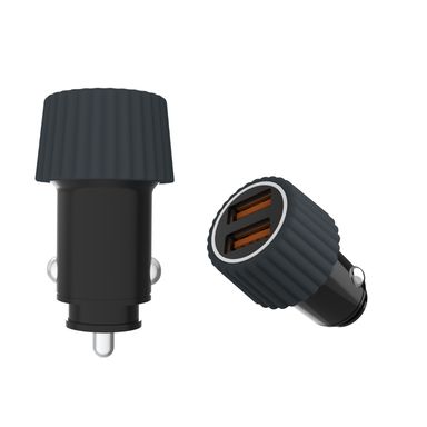 Cargador para Carros Doble Entrada Serie Miniso Negro