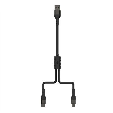 Cable de Carga 2 en 1 Serie Mini Ultra Negro