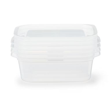 Contenedor Rectangular para Alimentos 180Ml Serie Transparent White