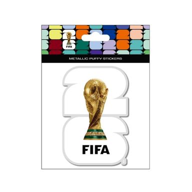 Stickers Logo 3D Serie Fifa World Cup 2026 Blanco