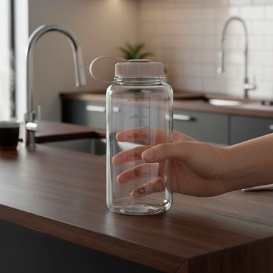 Botilito con Asa 1150 Ml Serie Cool And Cozy Blanco