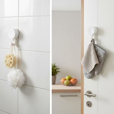 Ganchos Adhesivos de Succion para Pared Serie Miniso 2 Piezas