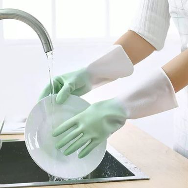 Guantes Gruesos Serie Cleaning Verde 1 Par