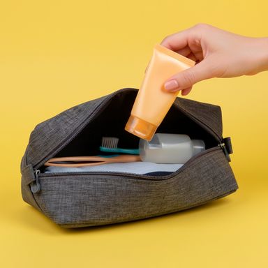 Bolsa de Viaje con Gran Capacidad Linen Tone Serie Miniso Gris Oscuro