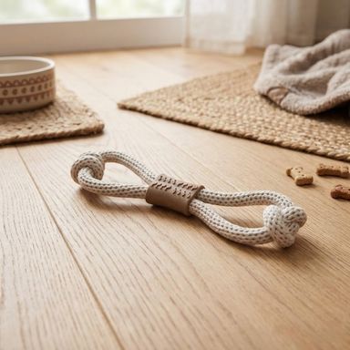 Jueguete Masticable Log Cuerda Doble Nudo Serie Miniso