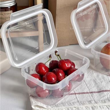 Set de Contenedores para Alimentos 300 Ml Serie 3 Piezas White Transparente