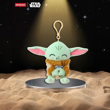 Llavero Peluche Grogu Comiendo Macarrones Serie Star Wars Disney