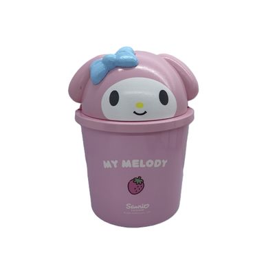 Cesta de Basura con Tapa Abatible My Melody Sanrio Rosa