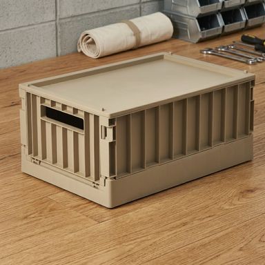 Organizador Plastico de Almacenamiento Plegable Grande con Tapa
