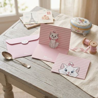 Tarjeta de Ocasion 3D Disney  Serie Marie Cat