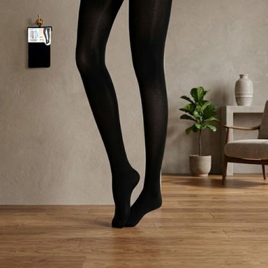 Pantimedias con Control Abdominal y Levanta Gluteo 60D Serie Miniso Negro