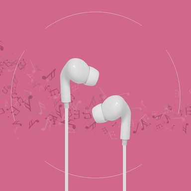 Audifono Cable Modelo Hf248 3.5 Mm Blanco