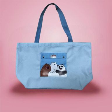 Bolso de Compras Seaside Music Festival Serie Osos Escandalosos Azul