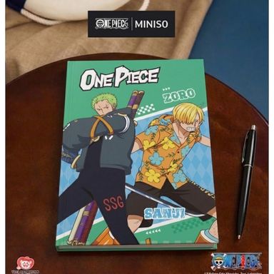 Cuaderno B5 Zoro y Sanji 40 Hojas Serie One Piece Azul