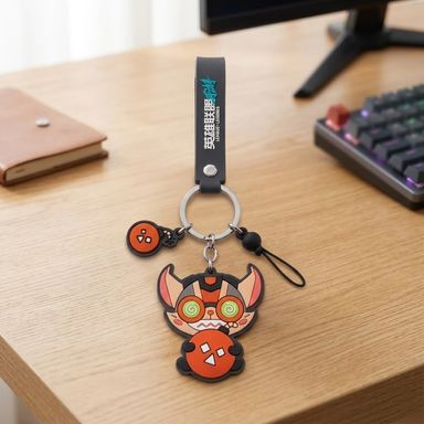Llavero Ziggs Serie League Of Legends Rojo