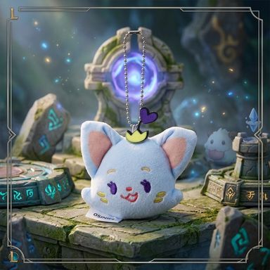 Llavero de Peluche Emoji Yuumi Serie Legue Of Legends