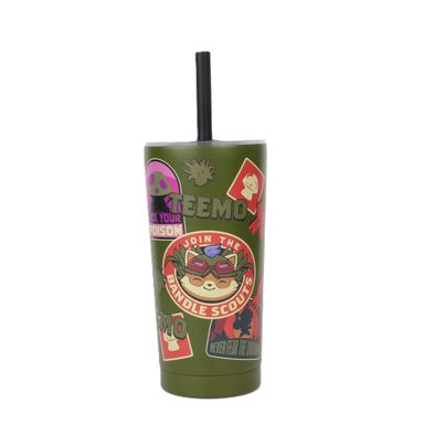Vaso de Doble Pared con Pitillo 580 Ml Teemo Serie League Of Legends