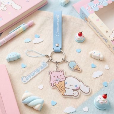 Adorno para Celular Cinnamoroll Sweet Dream Serie Sanrio Azul