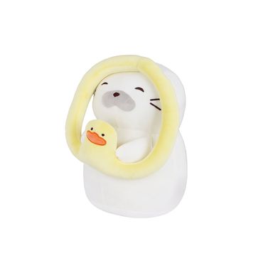 Peluche 14 In Foca Sentada con Inflable de Pato Serie Miniso