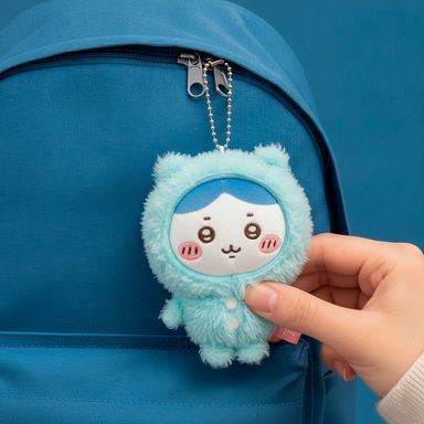 Llavero de Peluche en Pijama Hachiware Serie Chiikawa Azul
