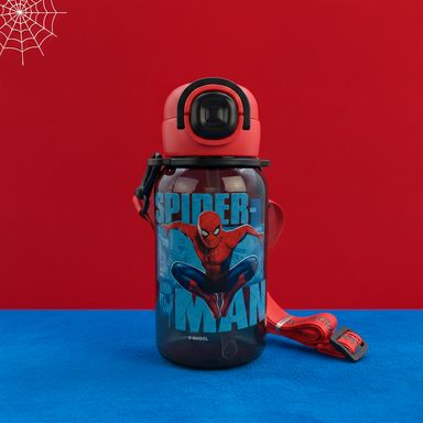 Botilito con Pitillo y Correa 690 Ml Serie Spider Man Marvel
