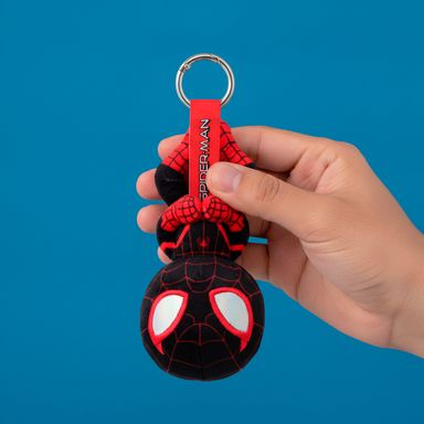 Llavero de Peluche Serie Spider Man Marvel Rojo y Negro
