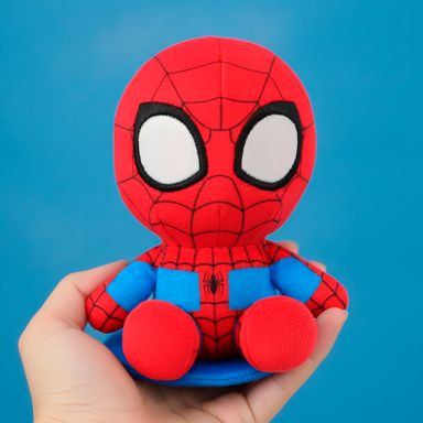 Peluche Pequeño Serie Spider Man Marvel Rojo y Azul